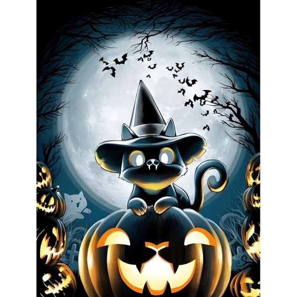 30*40cmHalloween Diamond Painting Adult, 5D Cartoon Diamond Paint