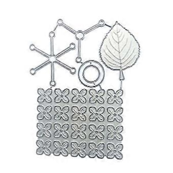 Blad Blomst Metal Skæreforme Prægningsskabelon Metal Stenciler Scrapbooking