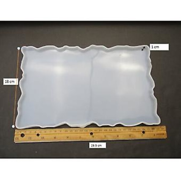 Silikone Bakkeholder Bordmåtte Resin Støbeform Brik Epoxy Form Værktøj DIY( )