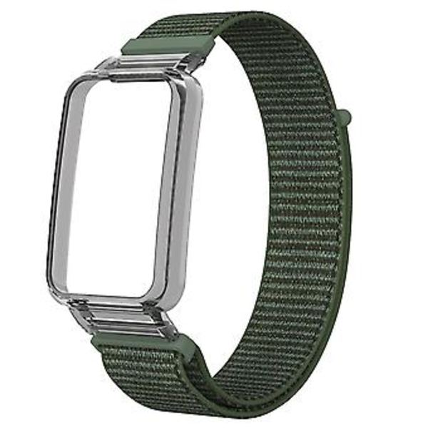 PC-fodral + Nylon Loop-rem för Xiaomi Mi Band 7 Pro (Armégron)