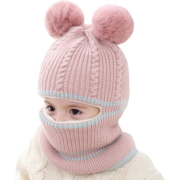 Toddler Vinterhatt, Baby Vinterhatt, Flickor Pojkar Fleecefodrad Vint