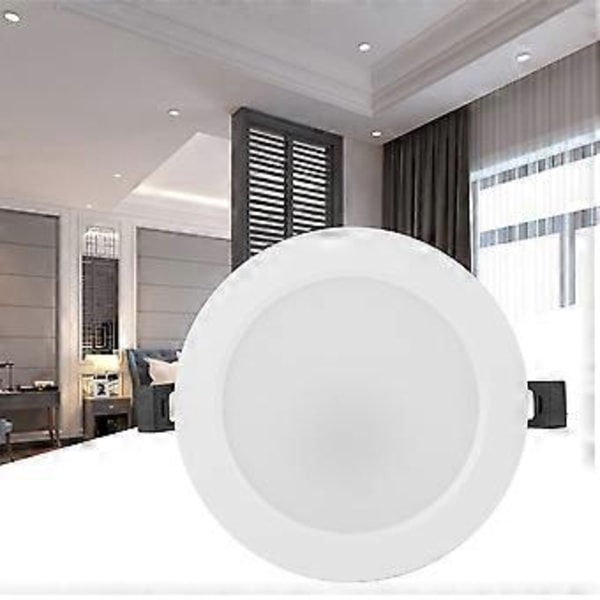 AC85-265V 10W RGB+CW LED Taklampe 16-Fargers Downlight Innfelt Lampe med Fjernkontroll