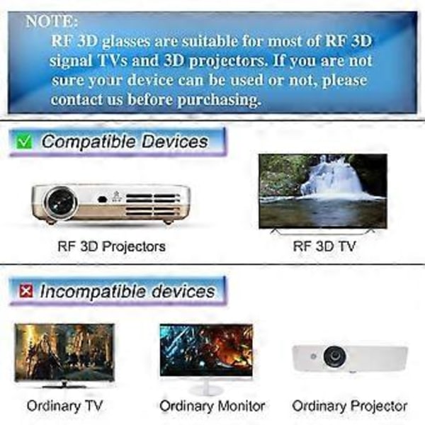 Oppladbare Bluetooth RF 3D Aktive Briller For Sony 3D TV Projektorer TDG-BT500A