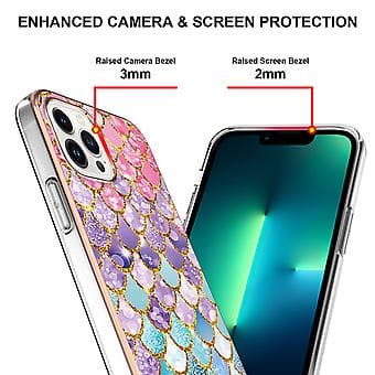 Elektroplettering TPU-etui til iPhone 15 Pro Max (multifarvet)