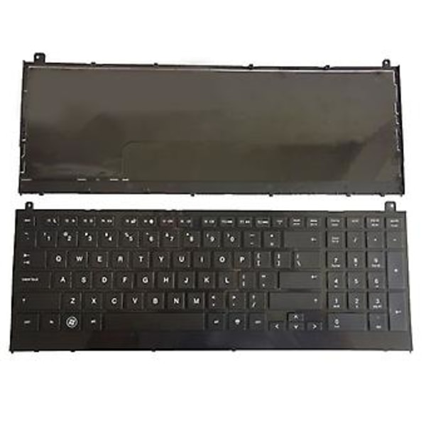 Englantilainen kannettavan tietokoneen näppäimistö HP probook 4520 4520S 4525S -malleille, musta kehys, US-asettelu