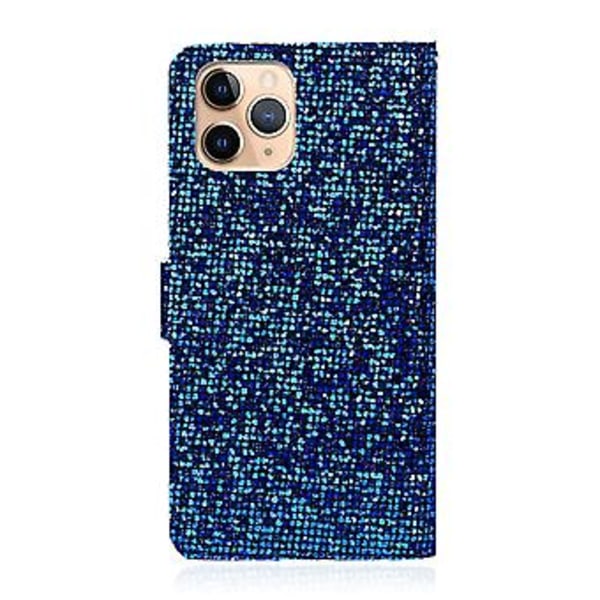 Läderfodral för iPhone 12 Pro Max (Blå)