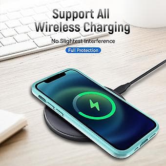 PC + TPU iskunkestävä kotelo iPhone 13 Pro:lle (Vihreä)