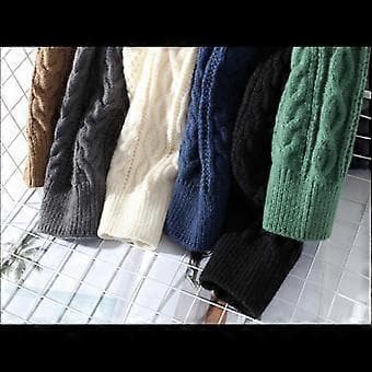 Herrehettegenser, løs fritidsskjorte (M Off-white)
