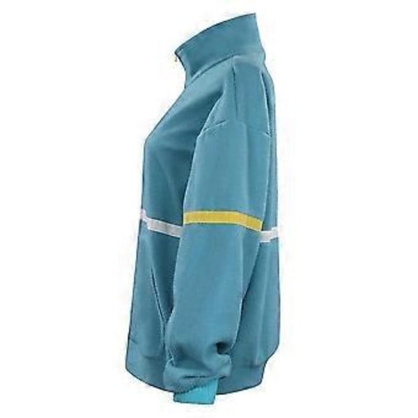 Stranger Things Säsong 4 Max Sweatshirt Långärmad Jacka Dragkedja Casual Sportjackor Cosplay Toppar (L)