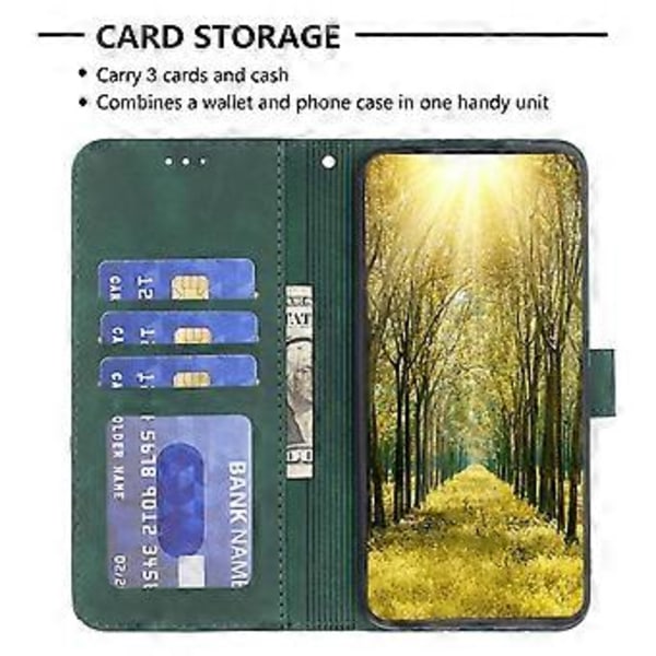 BINFEN COLOR BF05 For Infinix Note 40 Etui Stativ Lommebok PU Lær Geometrisk Telefondeksel (Stil B)