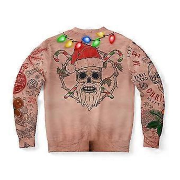 Jul Sjov Og Grim Sweater Sweatshirt Hættetrøjer Jumper Pullover Fest Toppe Ny (4XL Multicolor)