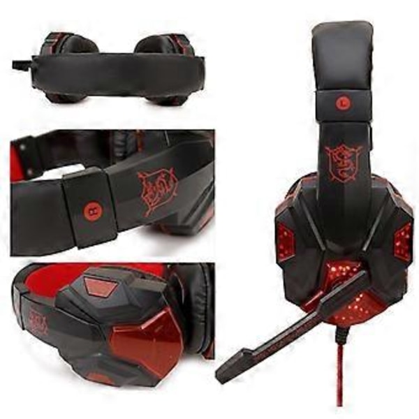 Soyto SY830 Trådbundet Headset, Färg: För PC (Svart Blå)