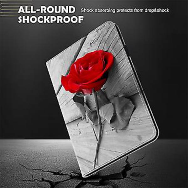 Målat Läderfodral för Xiaomi Redmi Pad 10.61 (Ros)