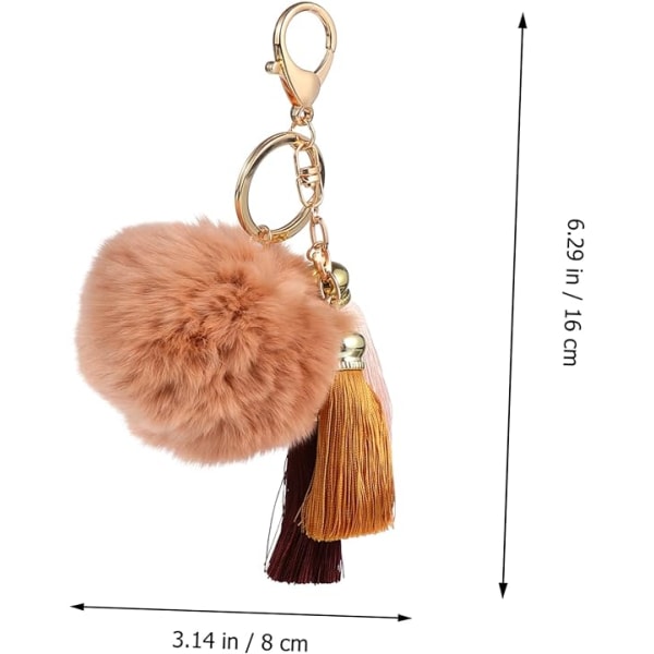 Tassel Keychain 1 PC Keychain Pink Pendant Keychain Key Rings for