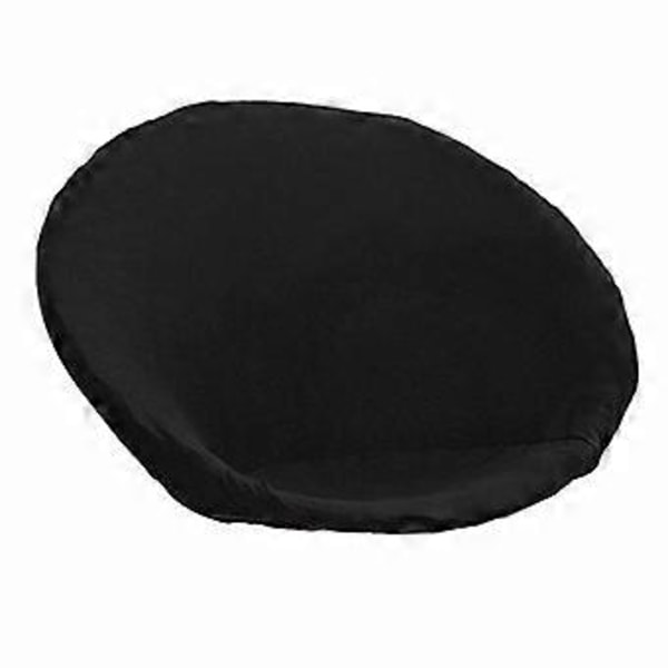 Mjukt Överdrag för Sittpuff, Avtagbart Månöverdrag i Polyester, för Vardagsrum Vuxna (Svart)