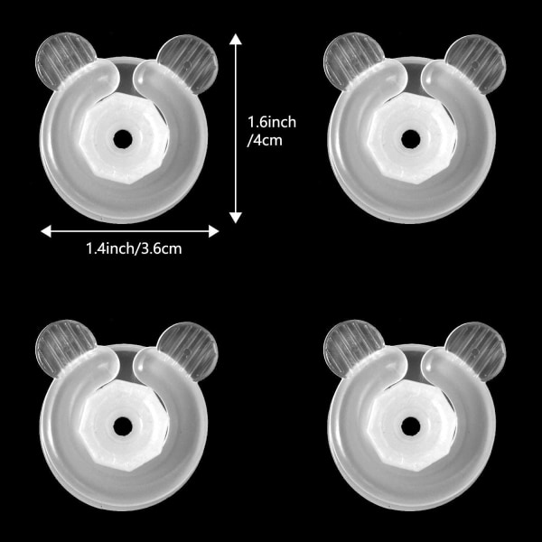 Täcke Clips, 12 st genomskinliga täcke clips plast täcke hållare