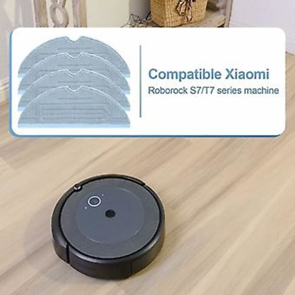 6 kpl Mop-liinaa Roborock S7 Pro Ultra S7 MaxV Ultra S7 Plus S7 Max:lle, Vaihto-osat ja Tarvikkeet Roborock S7 T7s T7s Plus Robotti-imurille