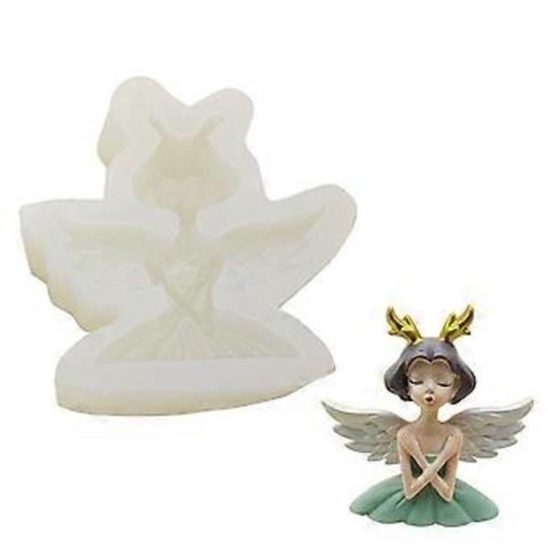 Vinge Engel Prinsesse Silikone Kageform Grøntsags Fudge Slikform Chokoladeblok Fransk Dessert Kagedekorationer (Style3)