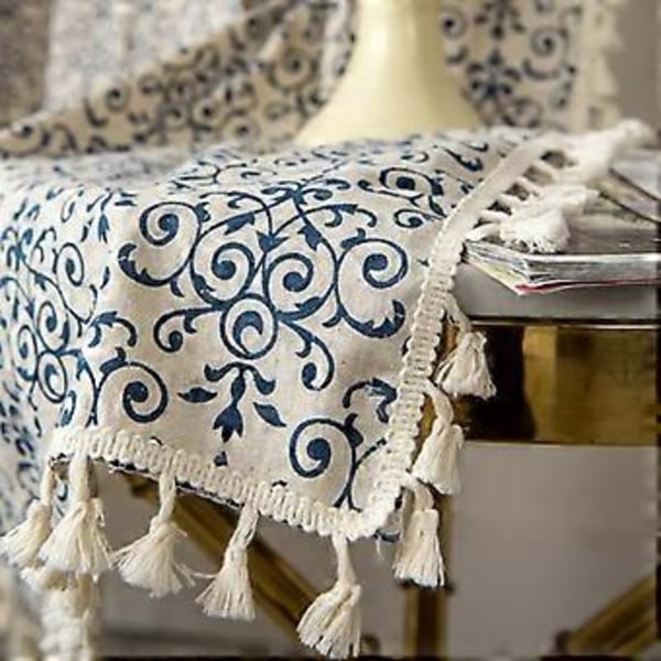 Boheme Damask Marokkanske Blomsterprint Mørknende Gardiner Kvaster Stanglomme Vinduebehandling Gardiner 1 Panel 59\" B x 84\" L