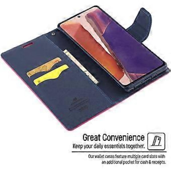Læderetui til Samsung Galaxy Note20 (Pink)