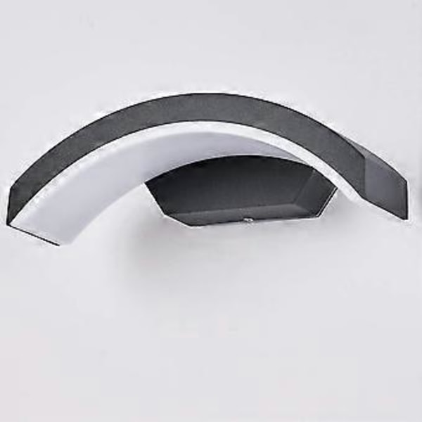 Utomhus vägglampa Veranda hall garage terrass vägglampa / 24W LED OSRAM SMD IP65 aluminium / 10,6 tum grå vägglampa / kallvit