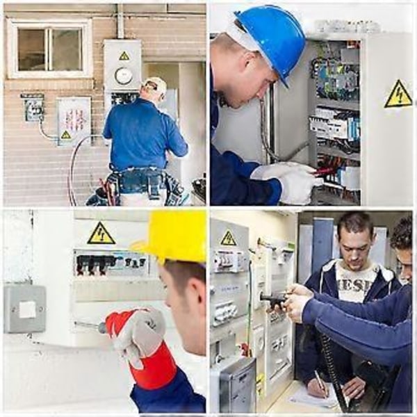 20 ark med selvklebende forsiktighetsklistremerker, advarselsmerker for elektrisk gjerde, advarselsklistremerker