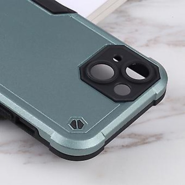 Sklisikker Armor-etui for iPhone 14 Plus (Grønn)