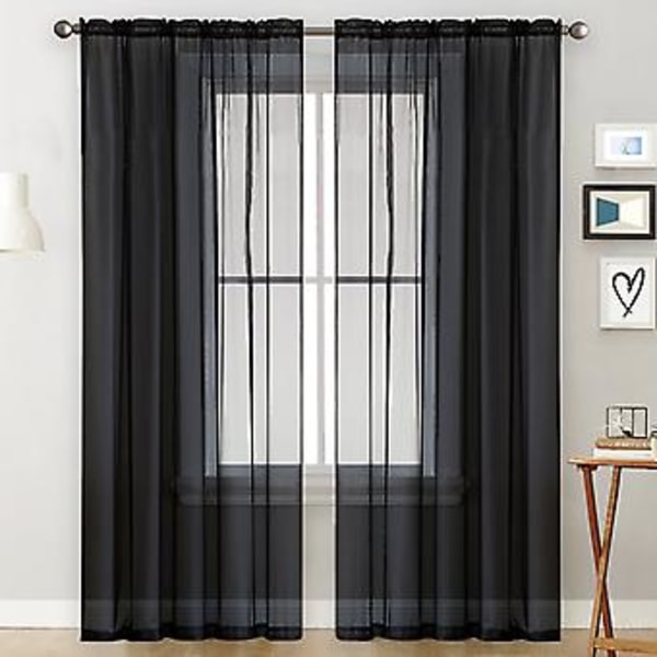 Tylles Baggrunds Draperinger Gardin Semi-mørklæggende Design Elegant Gardin til Bryllup (140*180 Grøn)