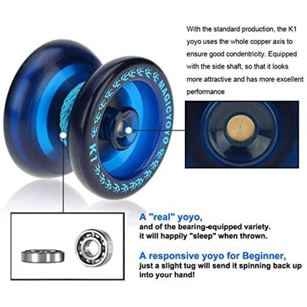 Nybörjare Yoyos MAGIC YOYO K1 Lätt Yo-yo för barn Reaktiva Yo-yos