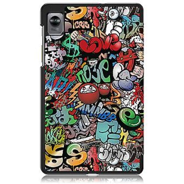 Læder Tablet Etui Til Realme Pad Mini 8.7 (Graffiti)