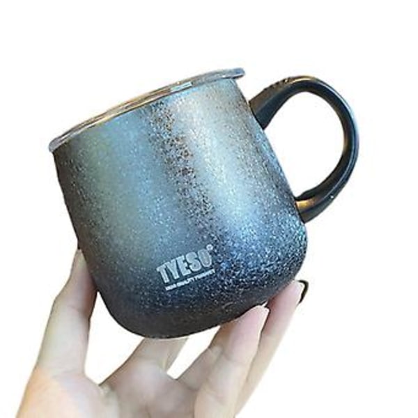JUSCH Wekity Stor Mugg med Färggradient, Perfekt Present för Semestern, Rostfritt Stål, 355ml (WZ1356)