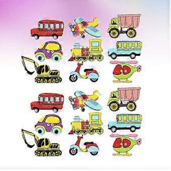 100 stk. DIY Fargede Knapper Transport Tema Knapper Treknapper Håndlagde Håndverksknapper Blandet Farge