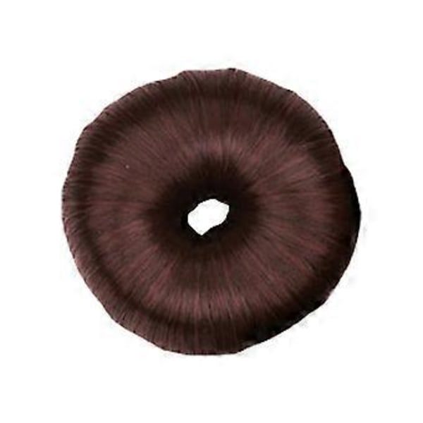 Hårring Bra Elastisk Frisyrfixering Resin Peruker Hårdonuts för Kvinnor QinHai (Mörk Kaffefärg)