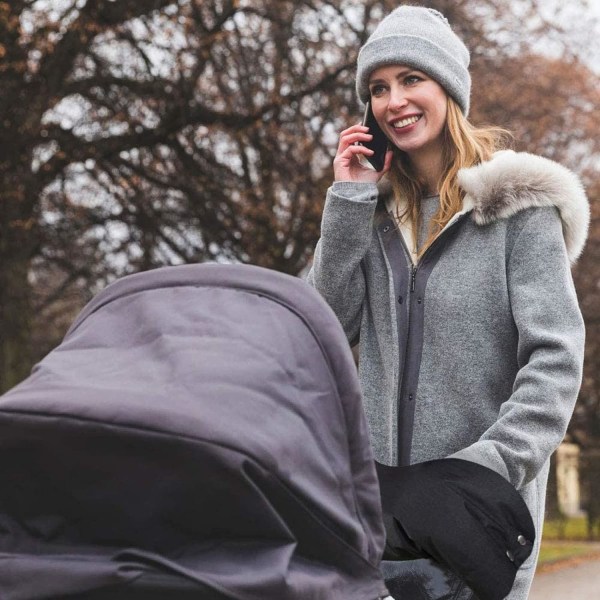 2 strollers handskar, mjuka varma skyddshandskar, universella varma handskar för barnvagn, män kvinnor