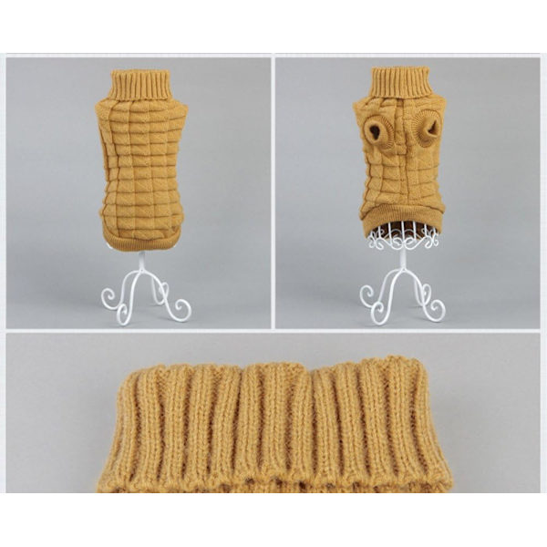 Pet Hvalp Kat Hund Sweater Varm Sød Mesh Frakke Tøj Efterår Vinter