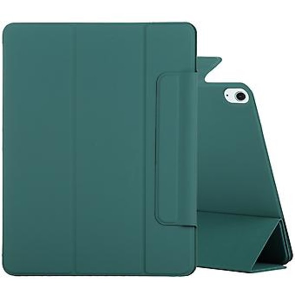 Magnetisk PU Smart Tablet Etui til iPad Air 11 2024 (Mørkegrøn)