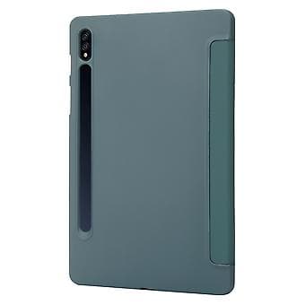 Läderfodral för surfplatta Samsung Galaxy Tab S9 (Mörkgrön)