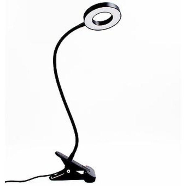 USB Clip Desk Lamp, 3 Lighting Modes & 10 Brightness Levels USB Led Desk Lamp, Dimmable USB Clip Bedside Lamp, 360 Flexible Reading Lamp for Reading i