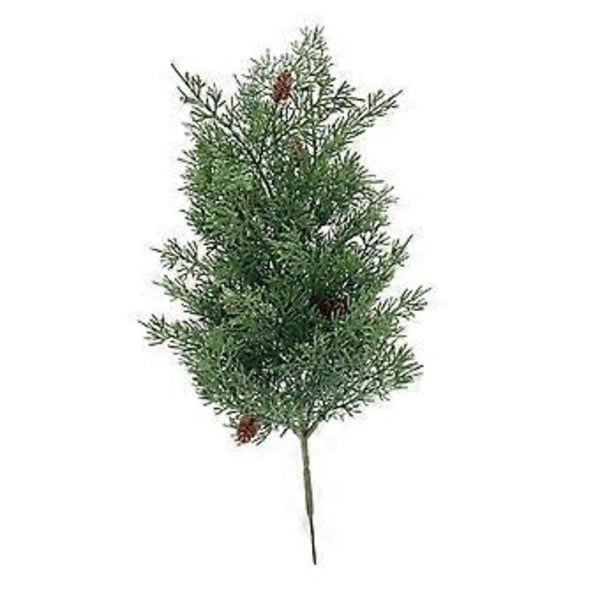 Kunstig Plantegren, Juledekoration, DIY Guirlande Krans Grønt til Bord Soveværelse Hjem (Højde 47cm)