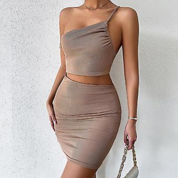 Män Linnelookiga Lösa Byxor Elastisk Midja Casual Strand Yoga Byxor-r (L khaki)