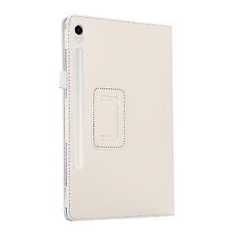 Litchi Tekstur Tablet Etui til Samsung Galaxy Tab S9+ (Hvid)