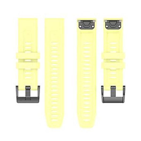 Silikonklokkearmbånd for Garmin Fenix 7S (Gul)
