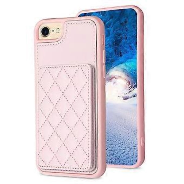 BF25 iPhone 6/6s/7/8 -puhelimen kuori PU-nahasta päällystetyllä TPU:lla, korttipidikkeellä ja telineellä (tyyli F)