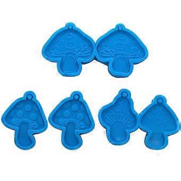 4 stk. Halskæde Medaljon Silikone Ornament Form DIY Ørering Form Svampe Silikone Form Gum Paste Form