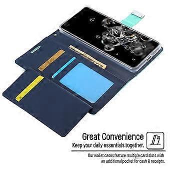 Læderetui til Galaxy S20 Ultra (Marineblå)