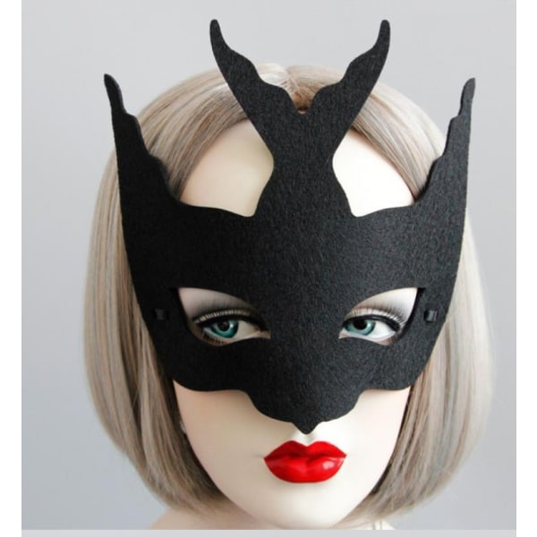 Maskeradmasker för kvinnor Karneval Dansfest Halv Ball Masker H