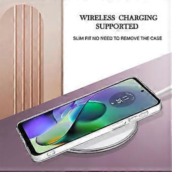 YB IMD Series-1 Skal för Motorola Moto G54 5G - Mjuk TPU-plätering med mönster
