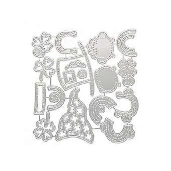 Jultomte Metall Die Cuts Prägling Mall Metall Schabloner Scrapbooking (5279A)