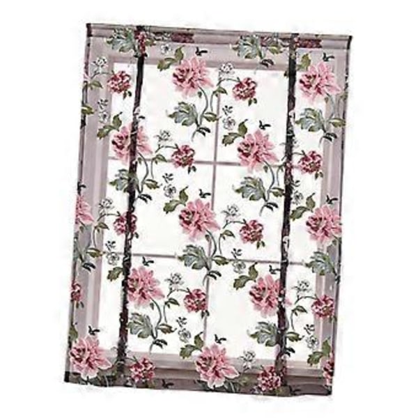 Pion Blomma Lila Hissgardin Kök Fönster Persienner Gardiner 60(80 x120cm )