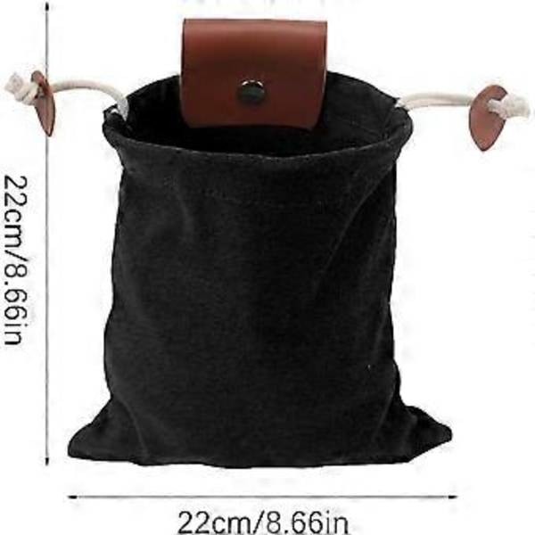 Vikbar Läder Bältesväska Midjeväska Multifunktionell Canvas Plockväska (Armygrön)